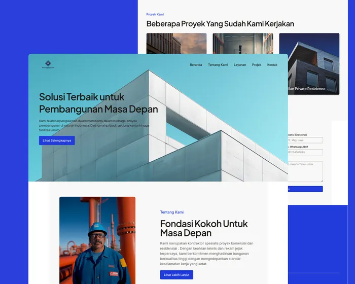 Website Konstruksi